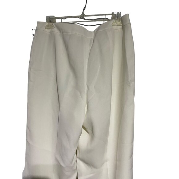 Lafayette 148 Women's Barrow Classic Fit Straight Leg Trouser Pants Cream S10 - Picture 4 of 6